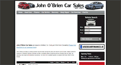 Desktop Screenshot of johnobriencarsales.com